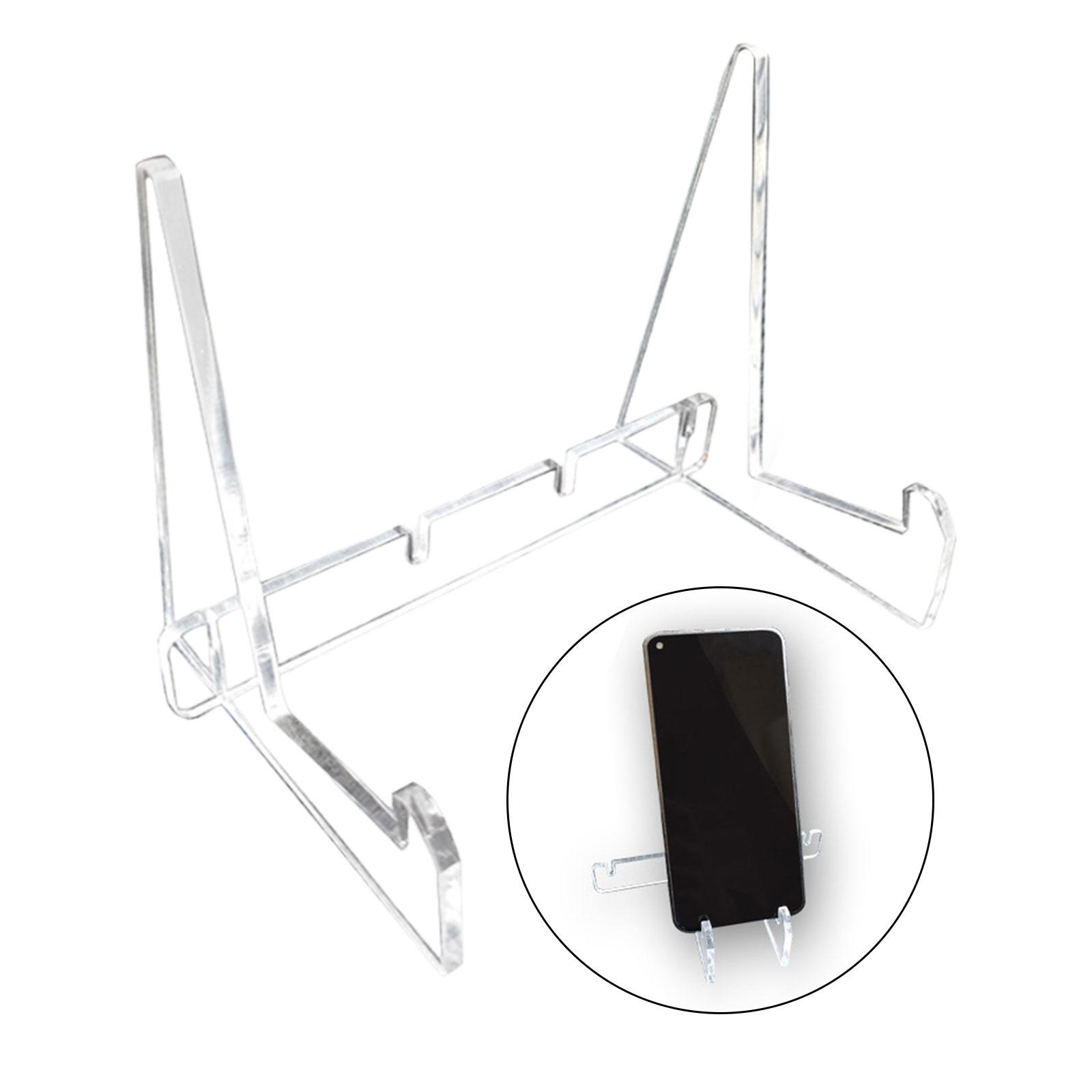 Clear Acrylic Book Stand Holder - Akrylowy stojak na książki, stabilny i