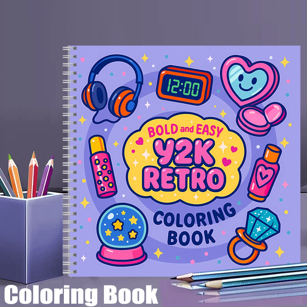 Łatwa retro kolorowanka dla do – Adult Coloring Book Stress Relief recenzja i cena