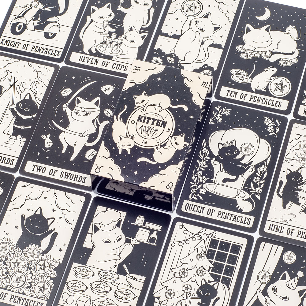 Kotek talia tarota 78 sztuk śl – Tarot Deck With Guidebook recenzja i cena