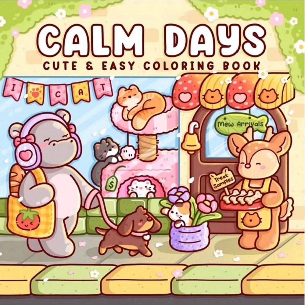 Urocza kolorowanka ze zwierzęt – Adult Coloring Book Stress Relief recenzja i cena