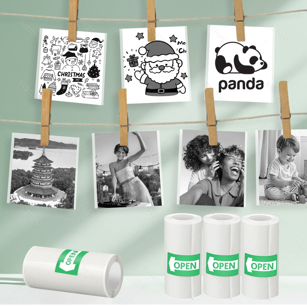 Papier samoprzylepny do druku  – Mini Pocket Thermal Printer Paper Roll recenzja i cena