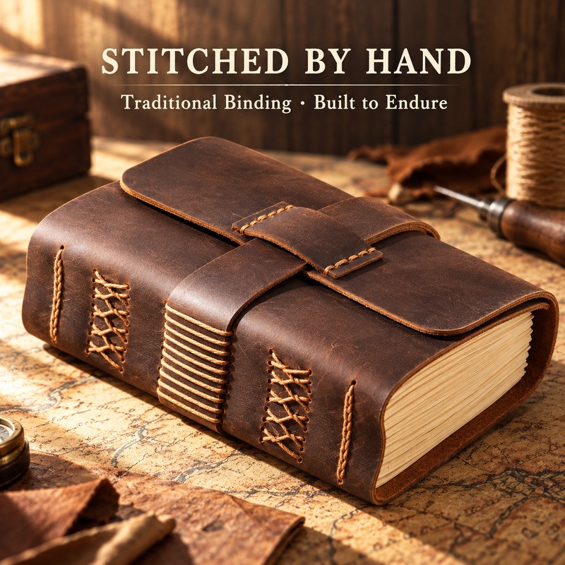 Ręcznie robiony skórzany notes – Vintage Leather Journal Notebook recenzja i cena
